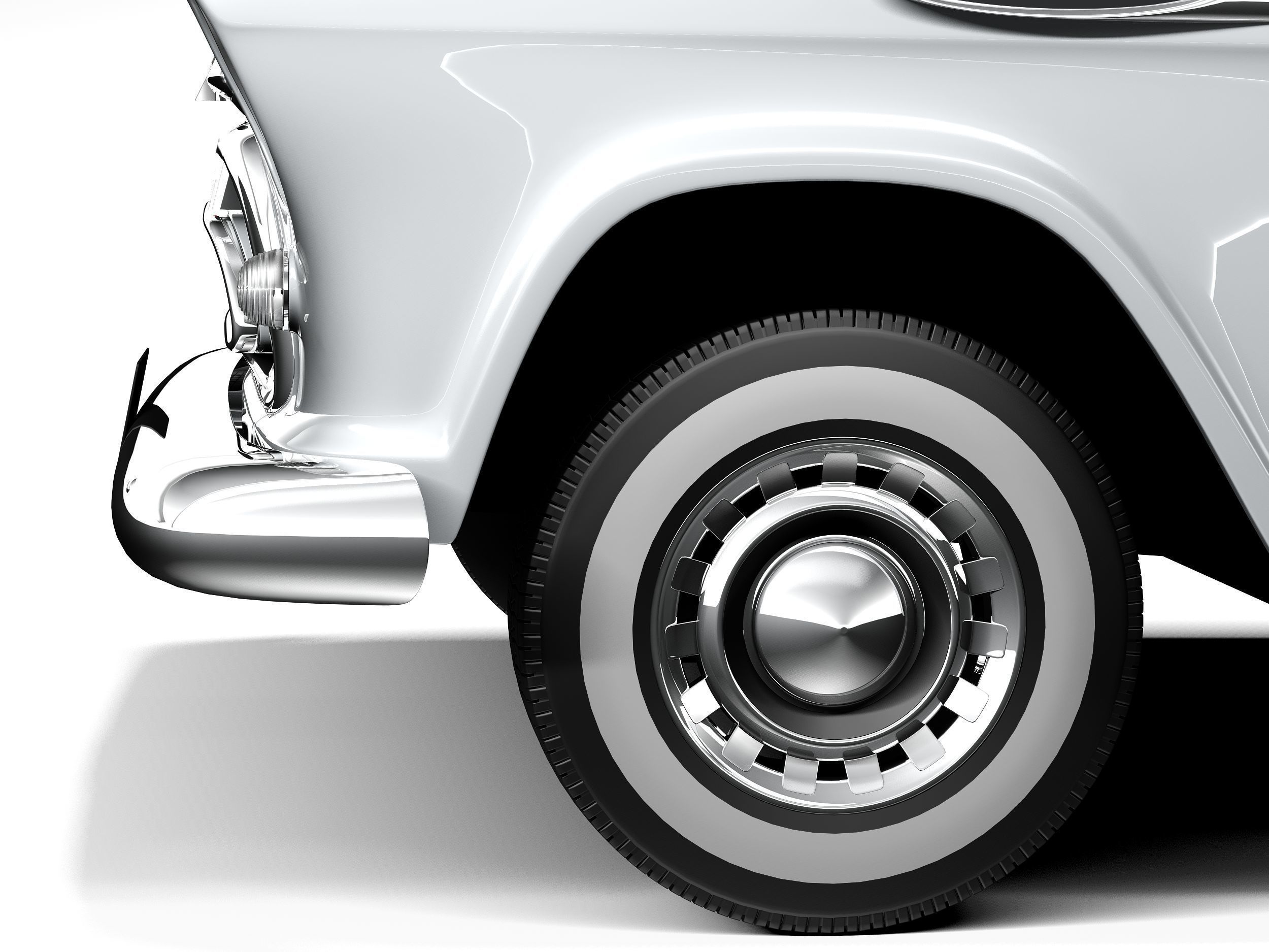 Chevrolet pickup 1957 3D model_10