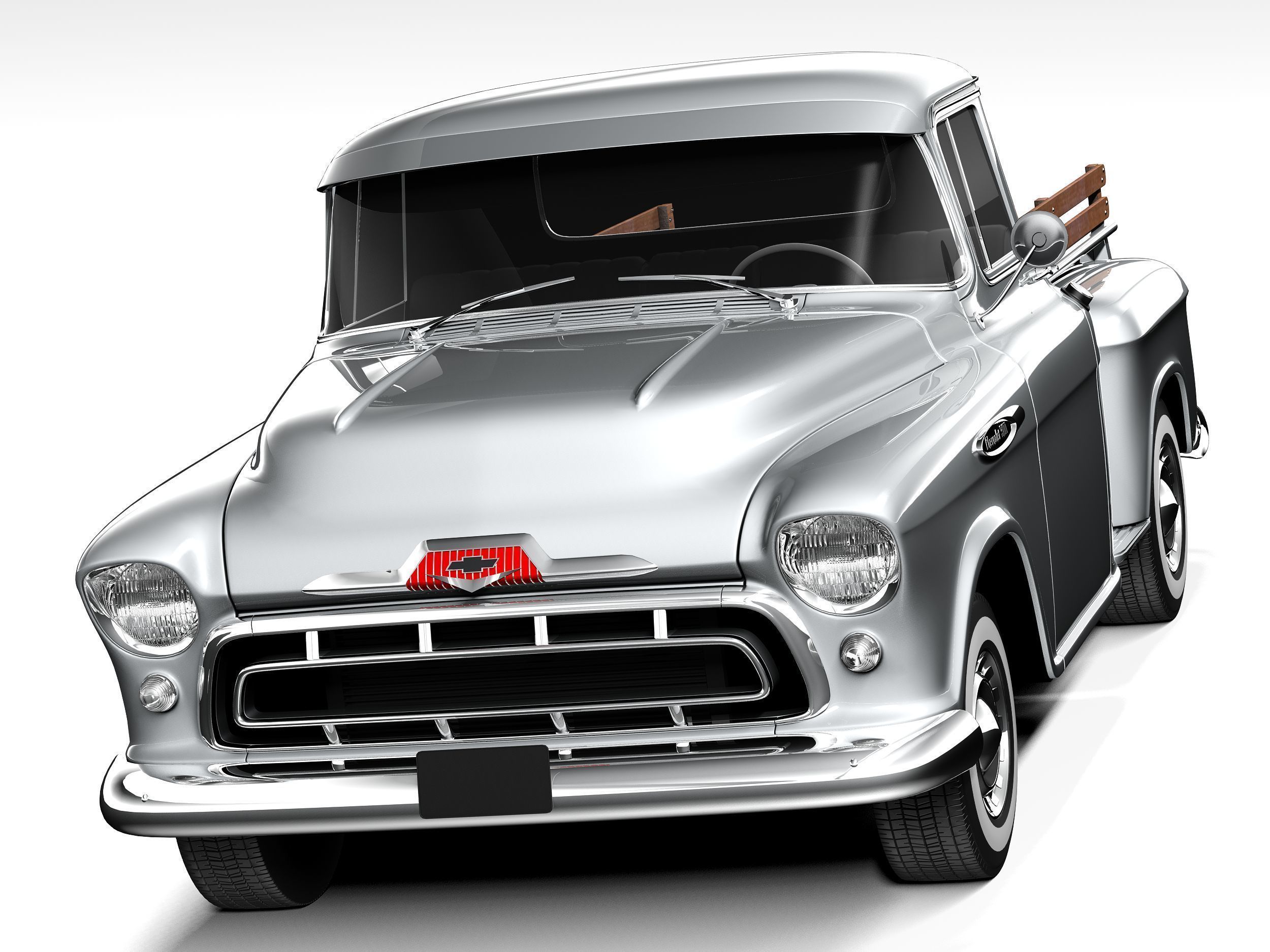 Chevrolet pickup 1957 3D model_1