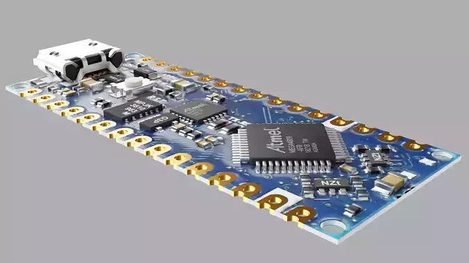 Arduino nano Low-poly 3D model