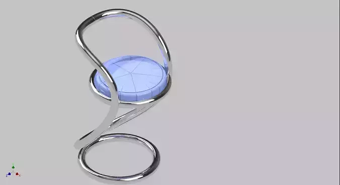 MORDERN CHAIR BAR CHAIR INVENTOR 3D MODEL 3D print model