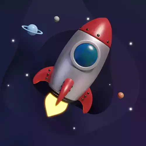 cartoon stylized Rocket