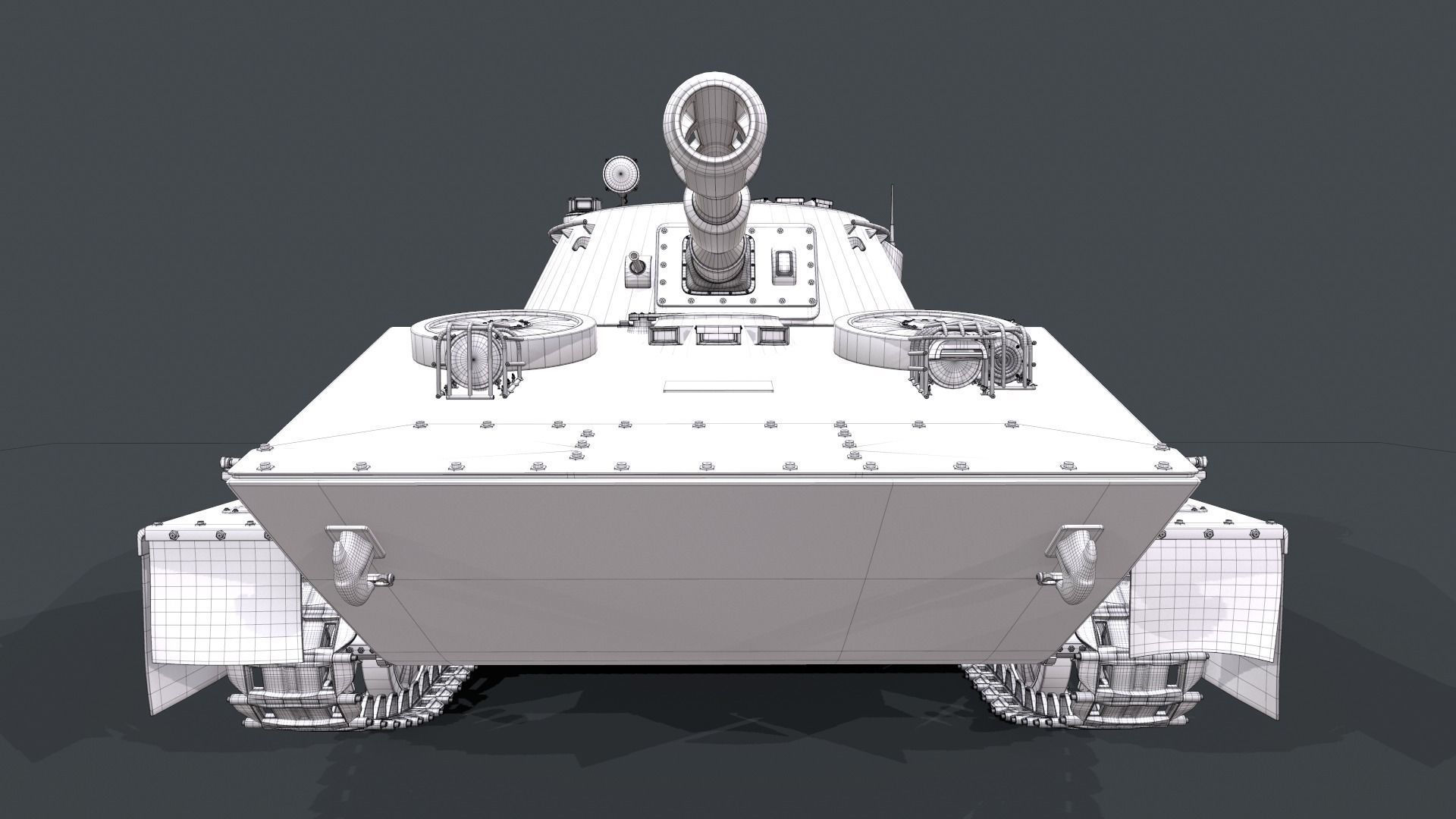 Soviet Tank PT 76 3D model_17