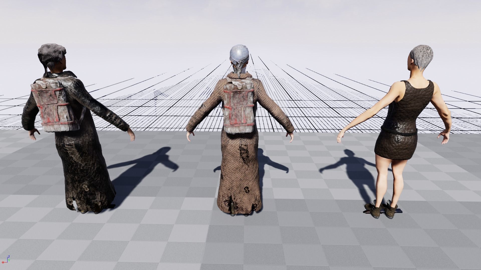 PostApocalypticGirl revolver Low-poly 3D model_28