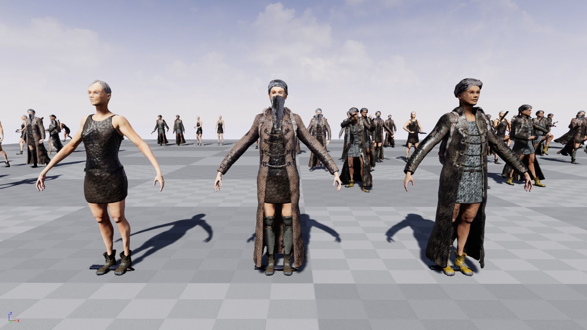 PostApocalypticGirl revolver Low-poly 3D model_27