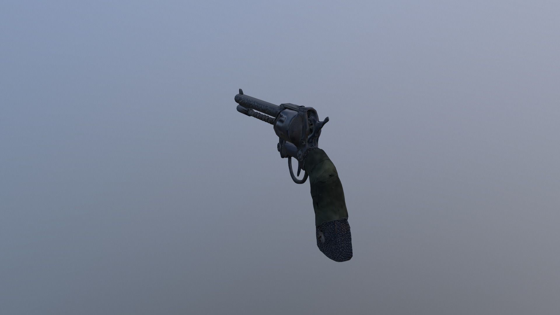 PostApocalypticGirl revolver Low-poly 3D model_21