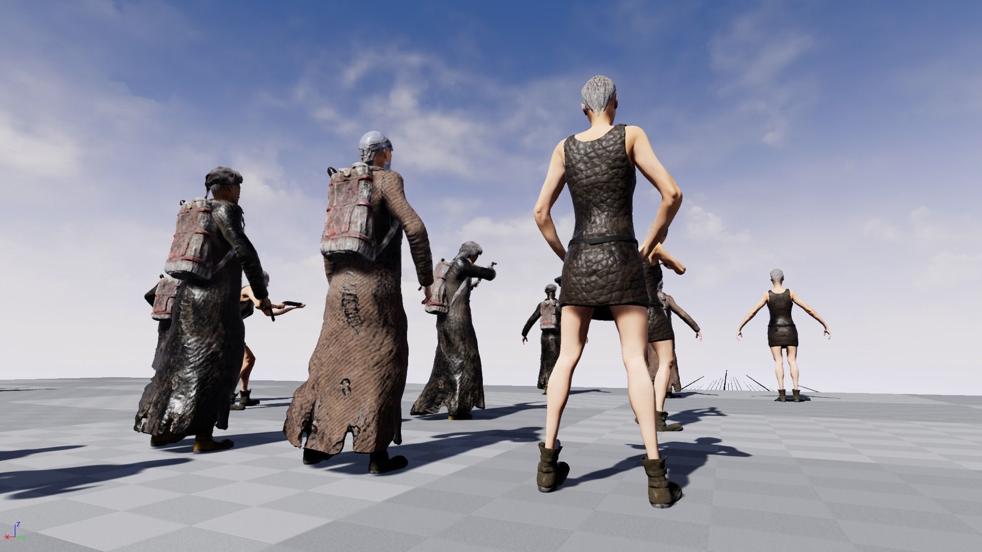 PostApocalypticGirl revolver Low-poly 3D model_25