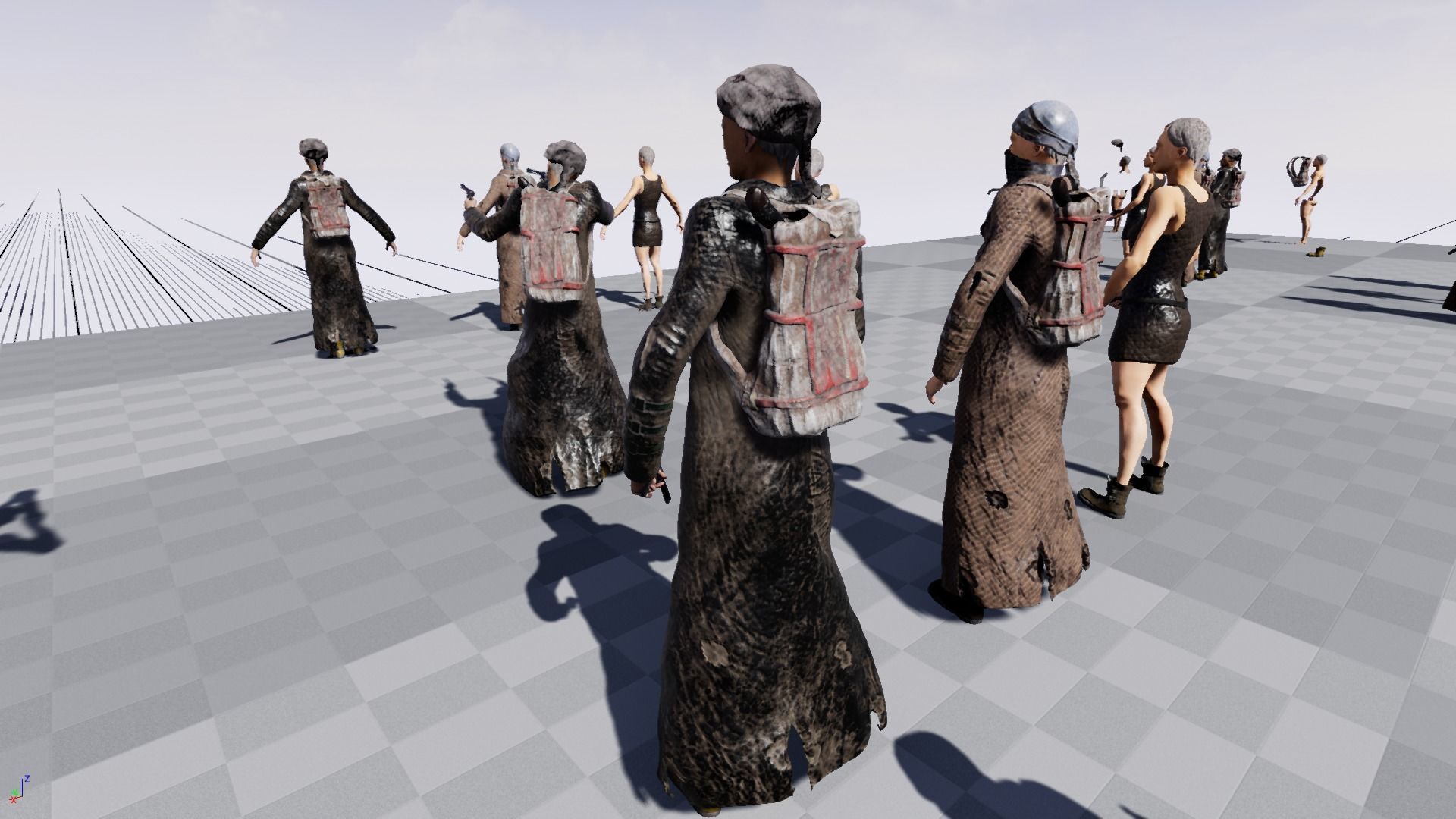 PostApocalypticGirl revolver Low-poly 3D model_26