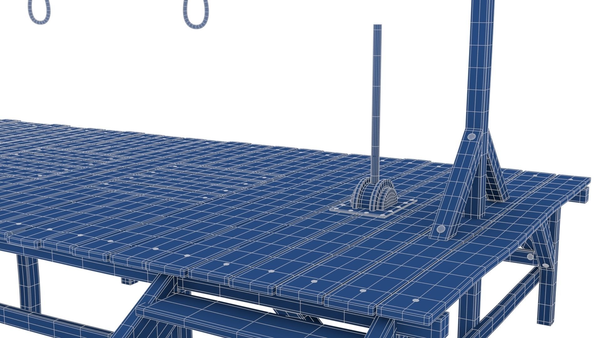 Gallows hanging platform 3D model_29