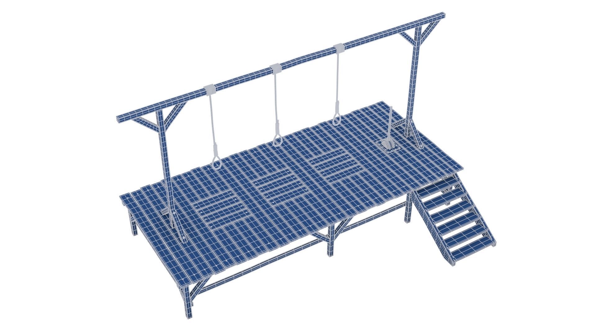 Gallows hanging platform 3D model_22