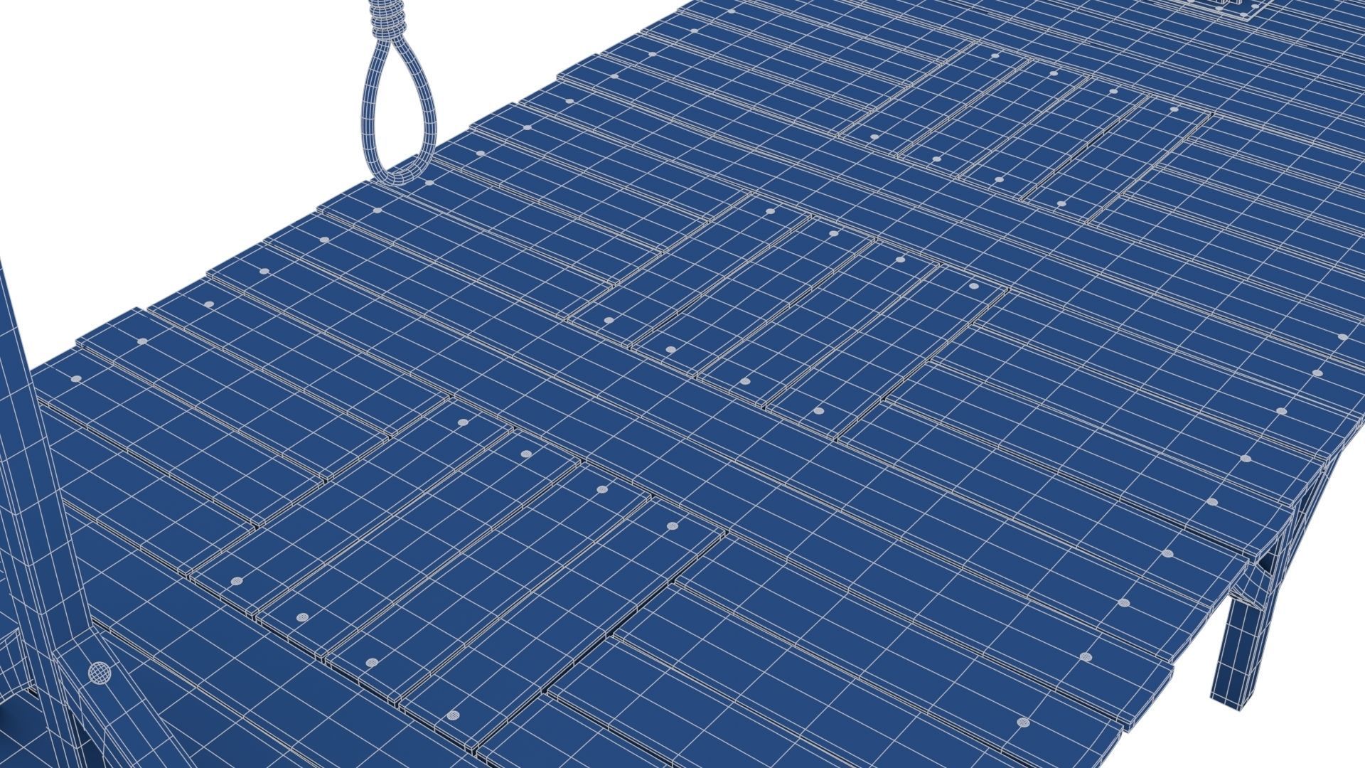 Gallows hanging platform 3D model_28