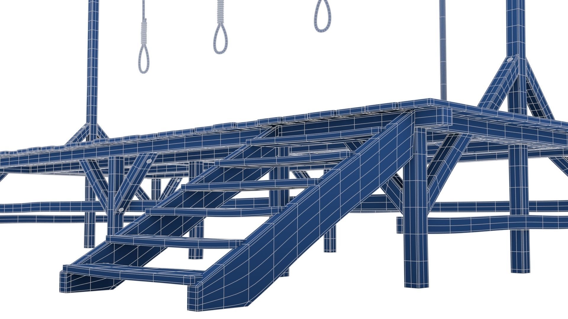 Gallows hanging platform 3D model_27