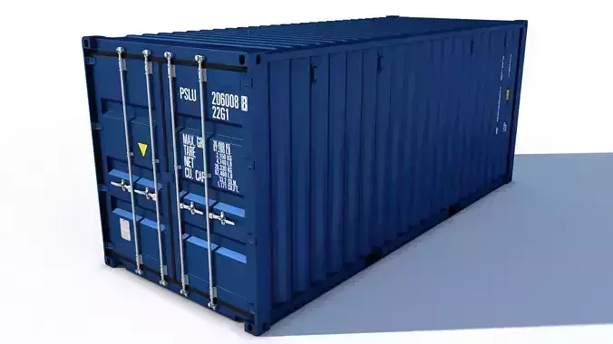 New 20ft Shipping Container 3D model