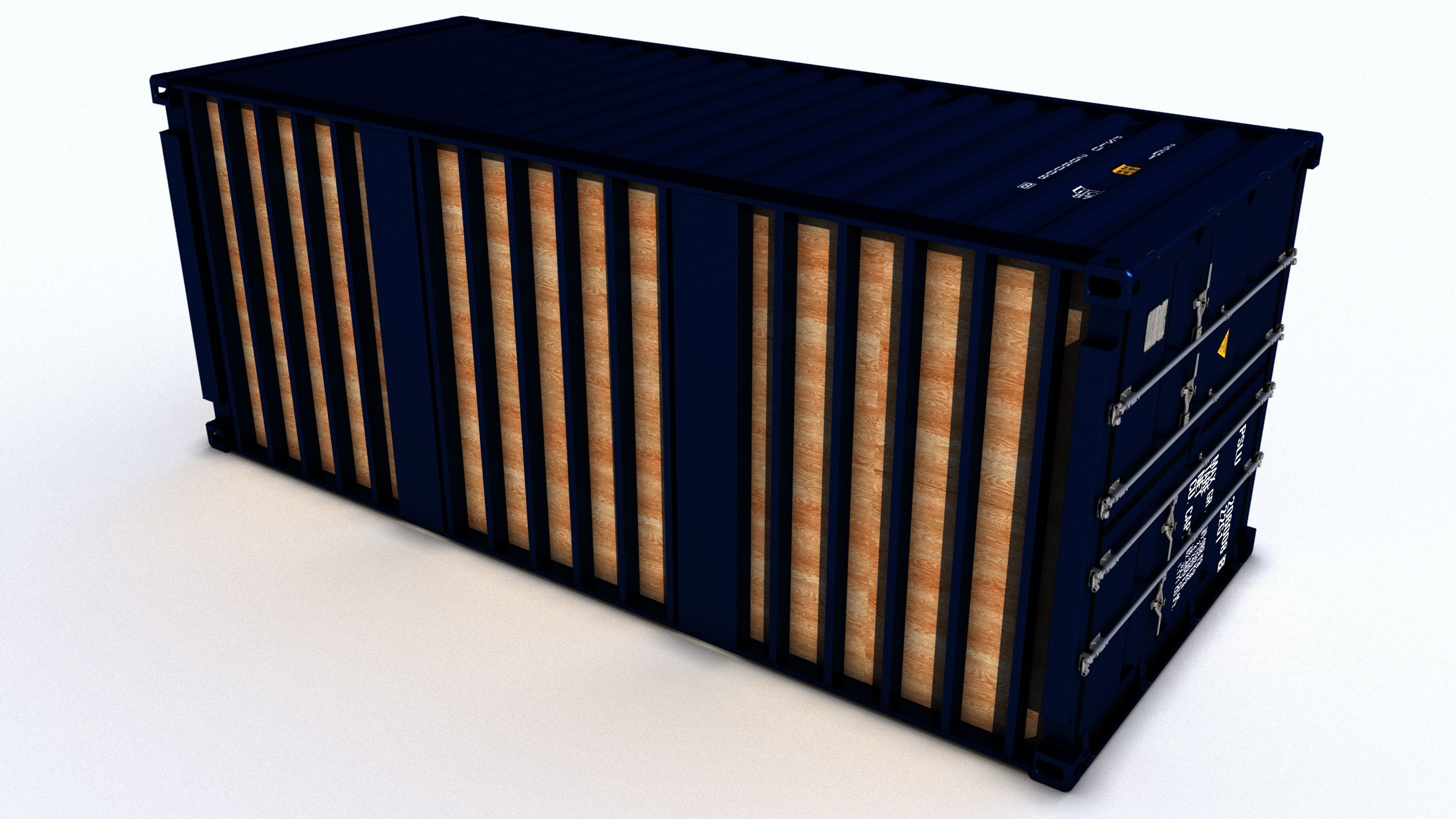 New 20ft Shipping Container 3D model_12