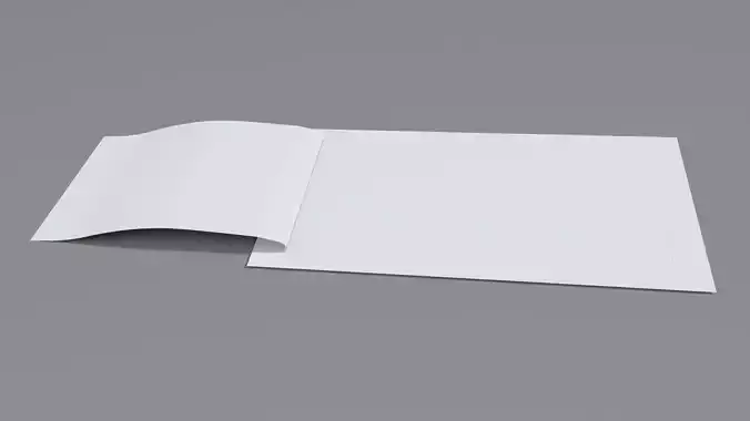 Blank Voucher Coupon Free low-poly 3D model