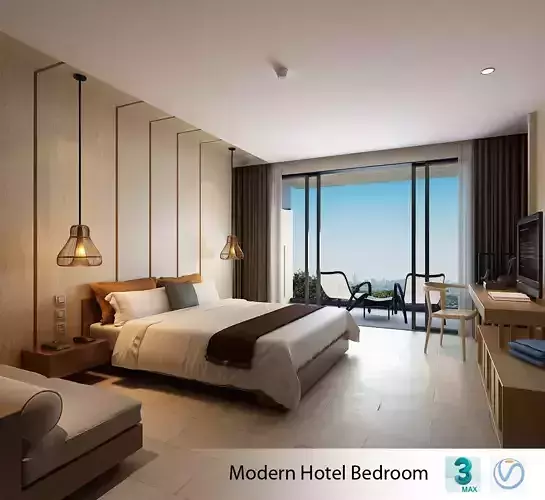 Hotel Bedroom Minimalist Style