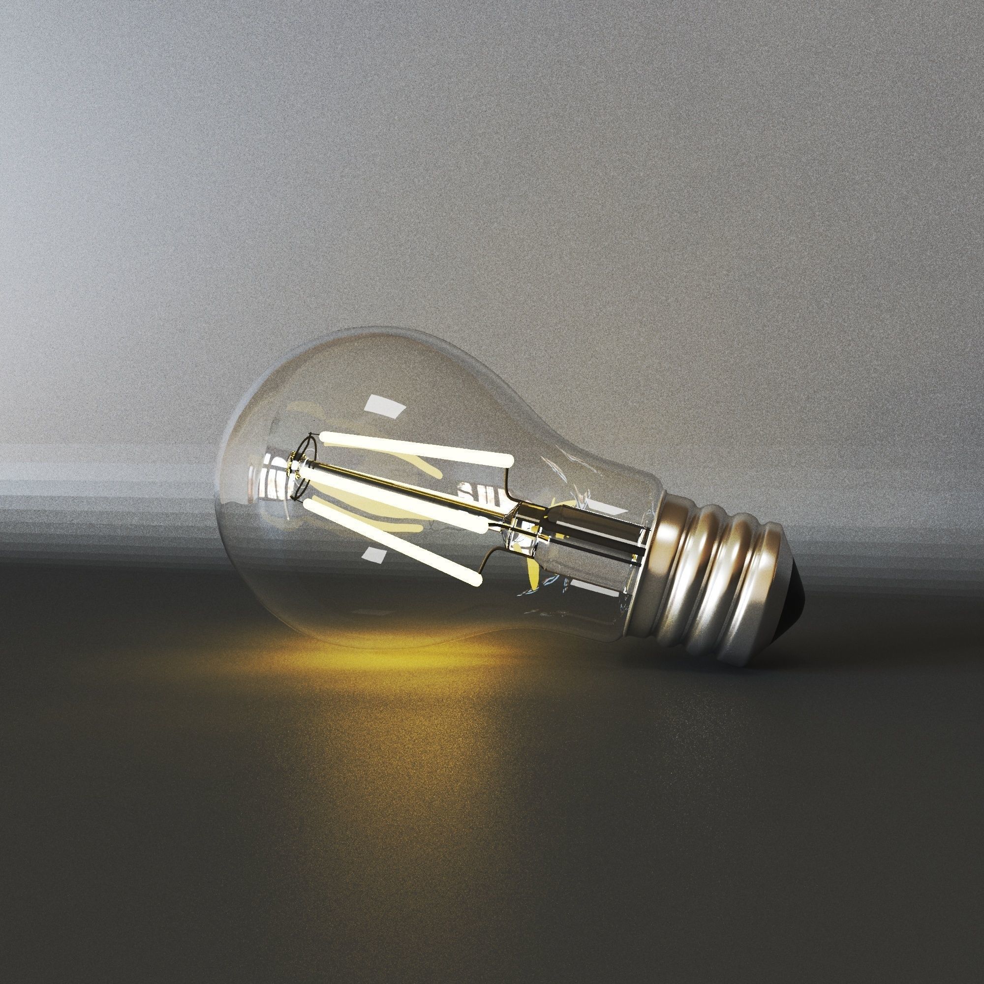 light bulb 3D model_2
