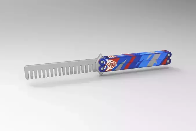 Valorant Yoru Butterfly Comb Low-poly 3D model