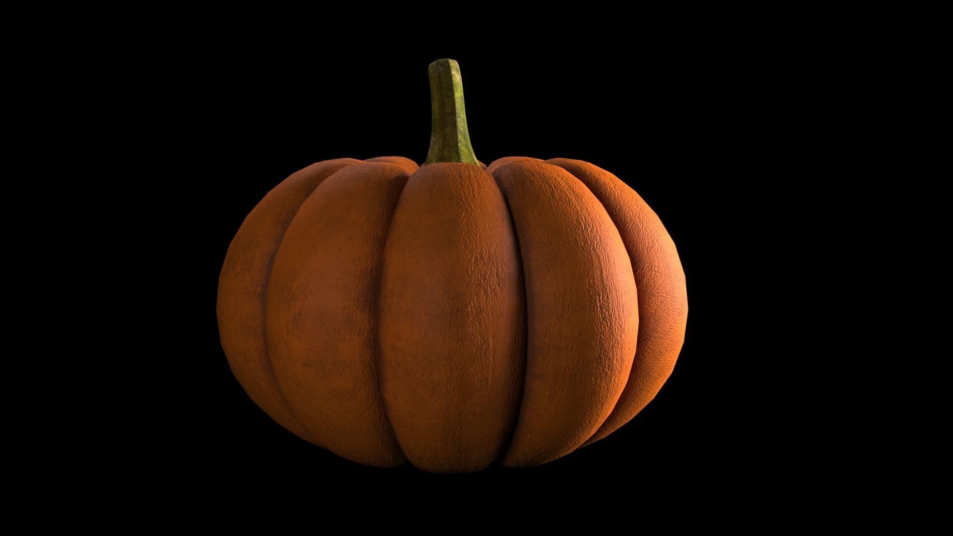 3d model of a pumpkin Low-poly 3D model_1
