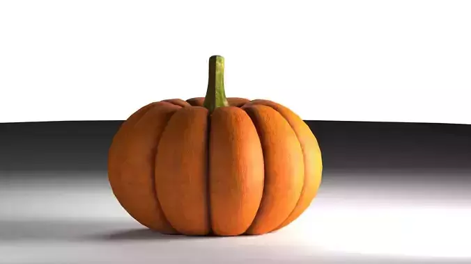 3d model of a pumpkin