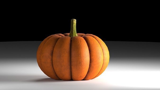 3d model of a pumpkin Low-poly 3D model