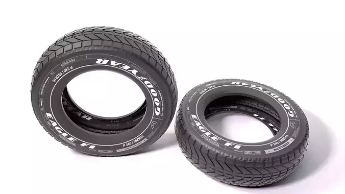 GOOD YEAR TYRE MODEL  Low-poly 3D model
