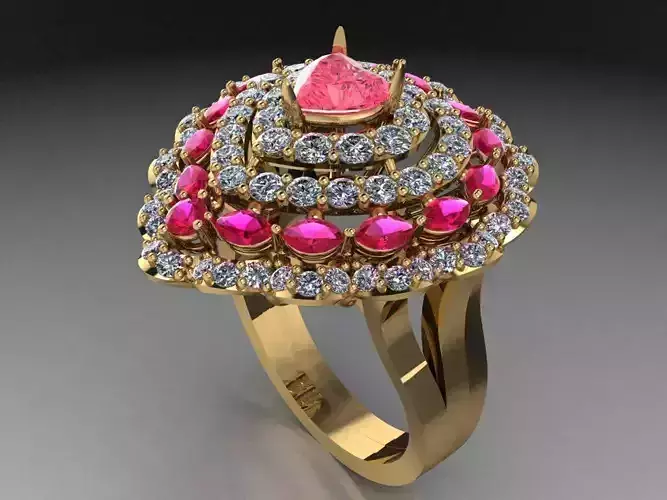 Heart diamond ring   511