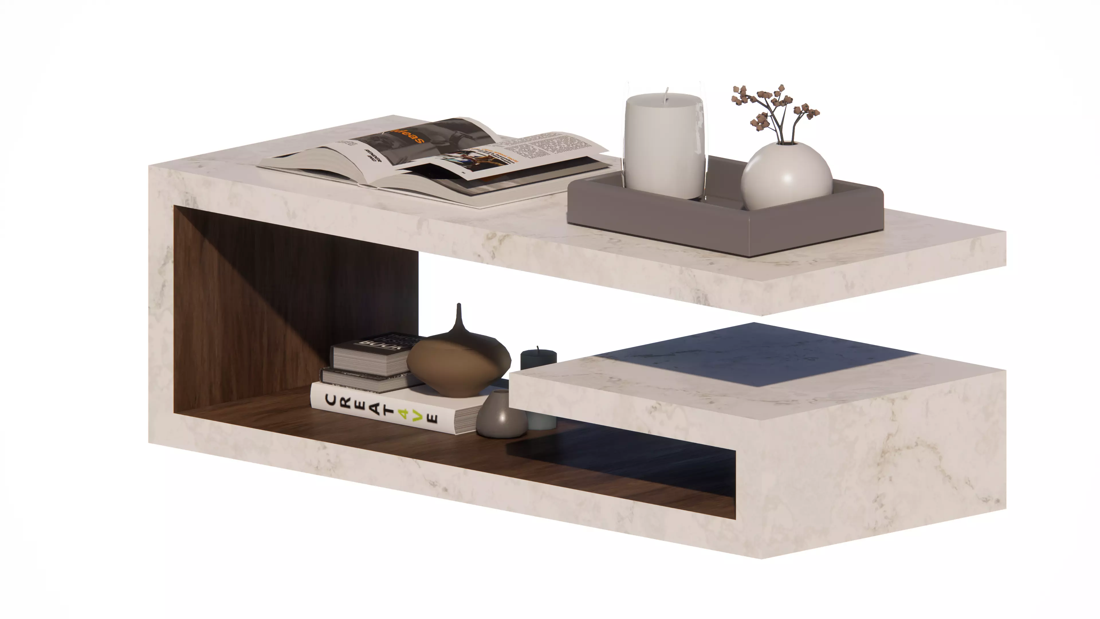 modern table 3d model 3D model