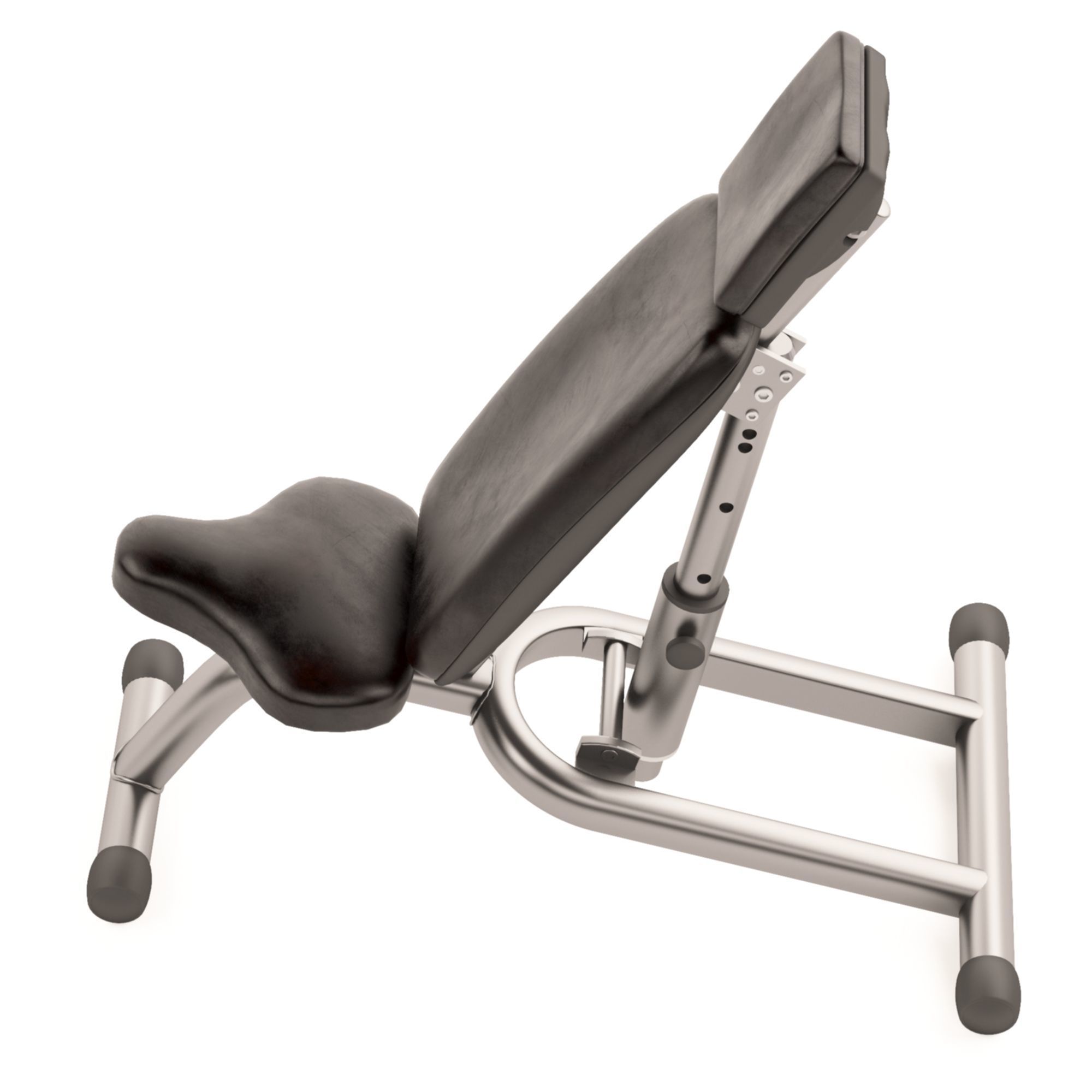 Bench Press Exercise Machine 3D model_4