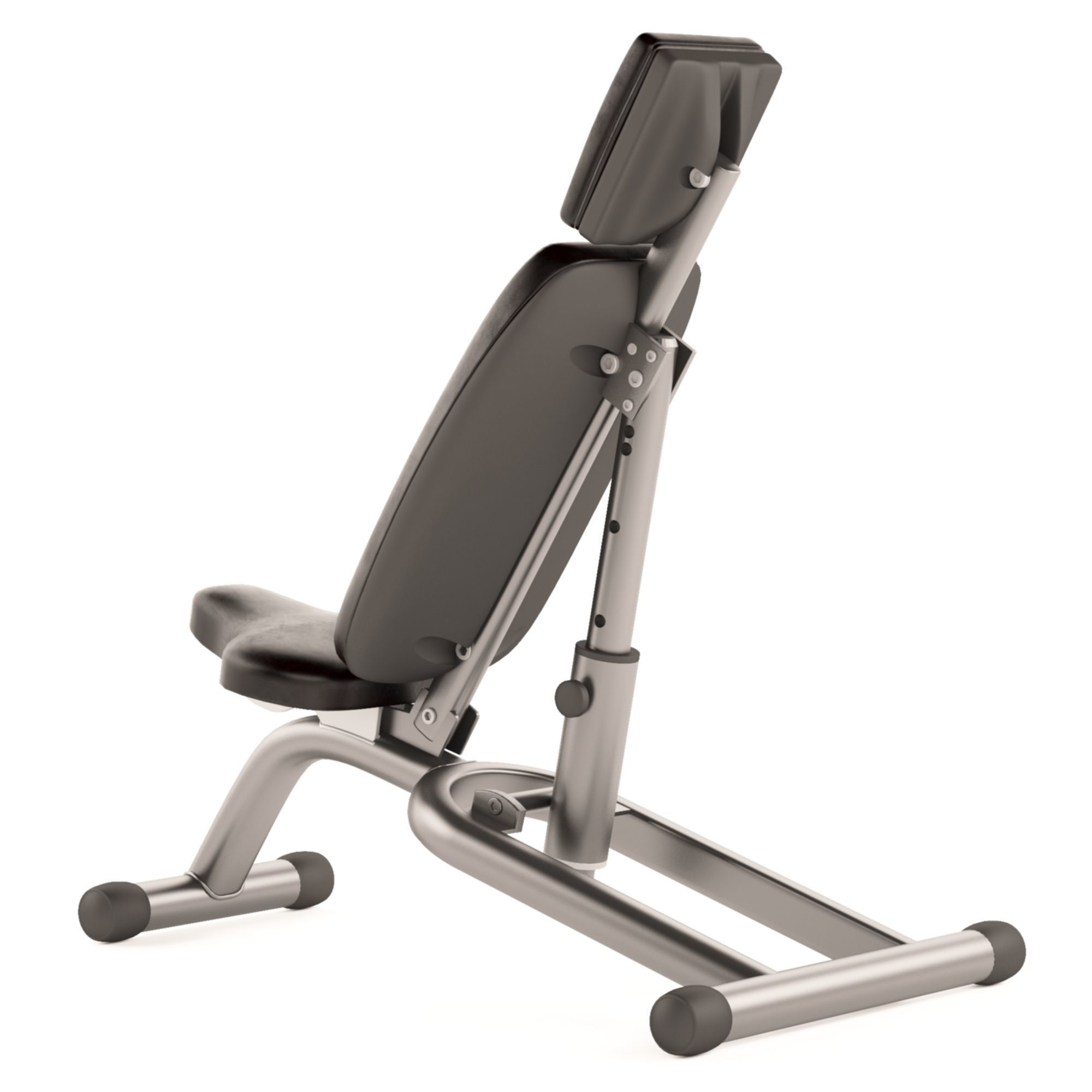 Bench Press Exercise Machine 3D model_1