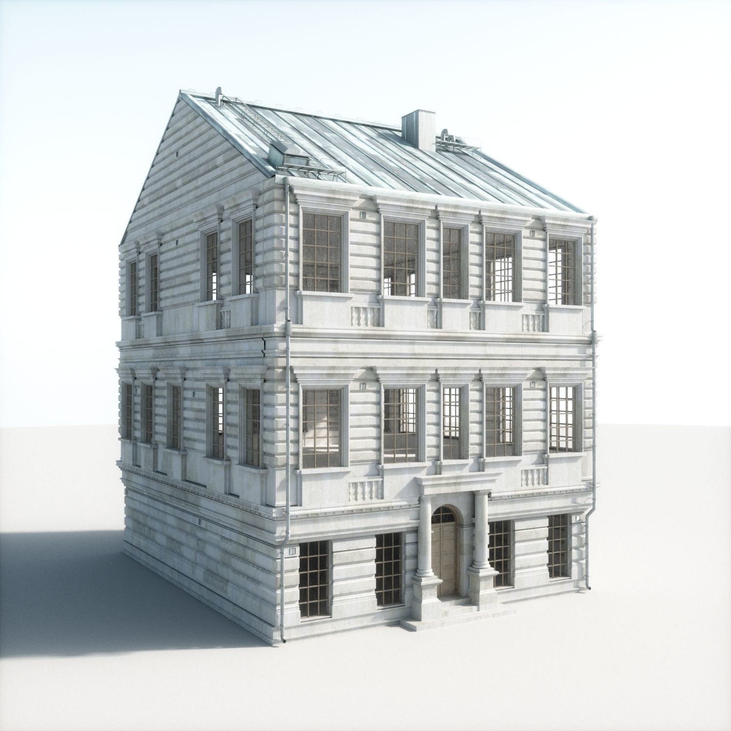 Old appartment building 1700s B 3D model_5