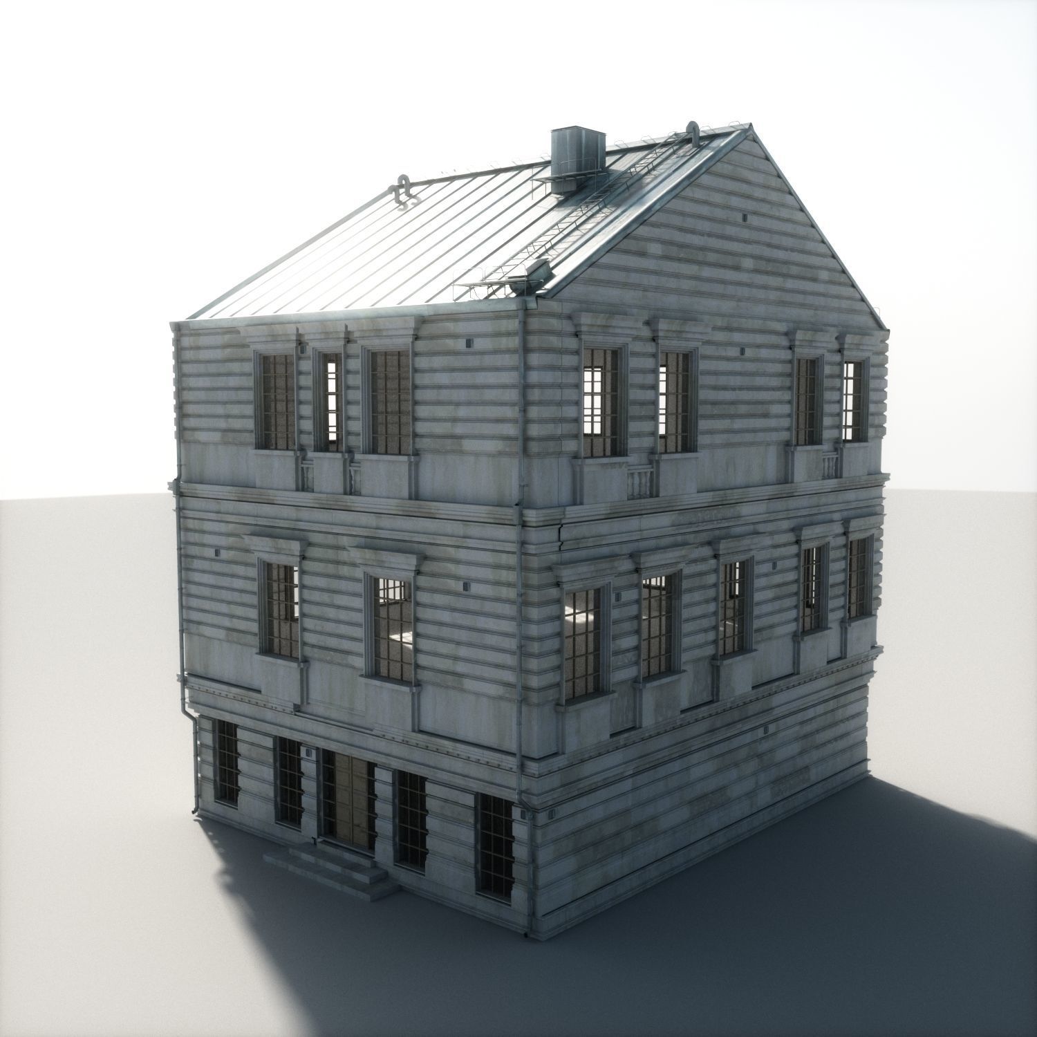 Old appartment building 1700s B 3D model_8