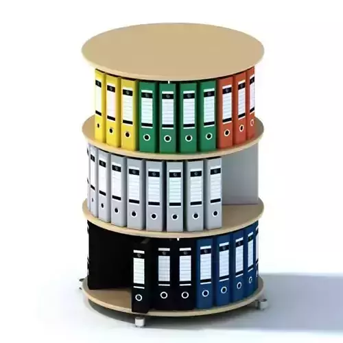 3 Tier Mobile File Keeper 3D model