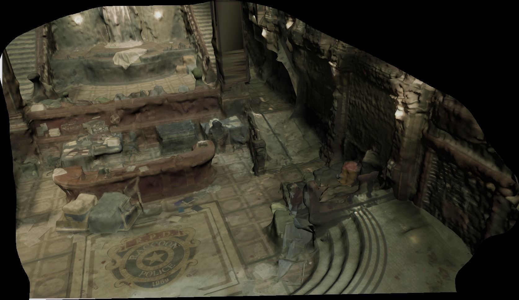 rpd map resident evil 2and3 3D model_1