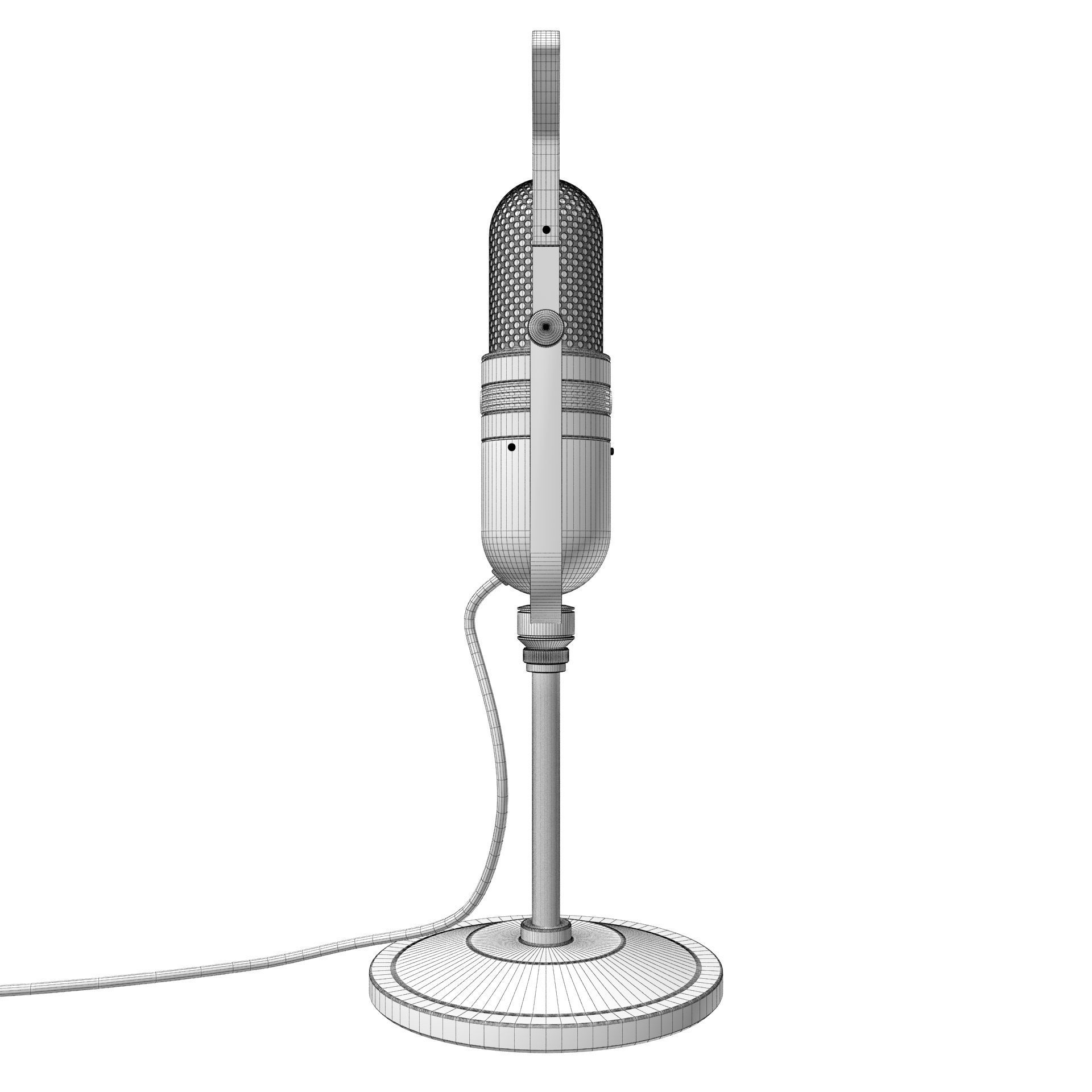 Microphone KMO Vintage 3D model_15