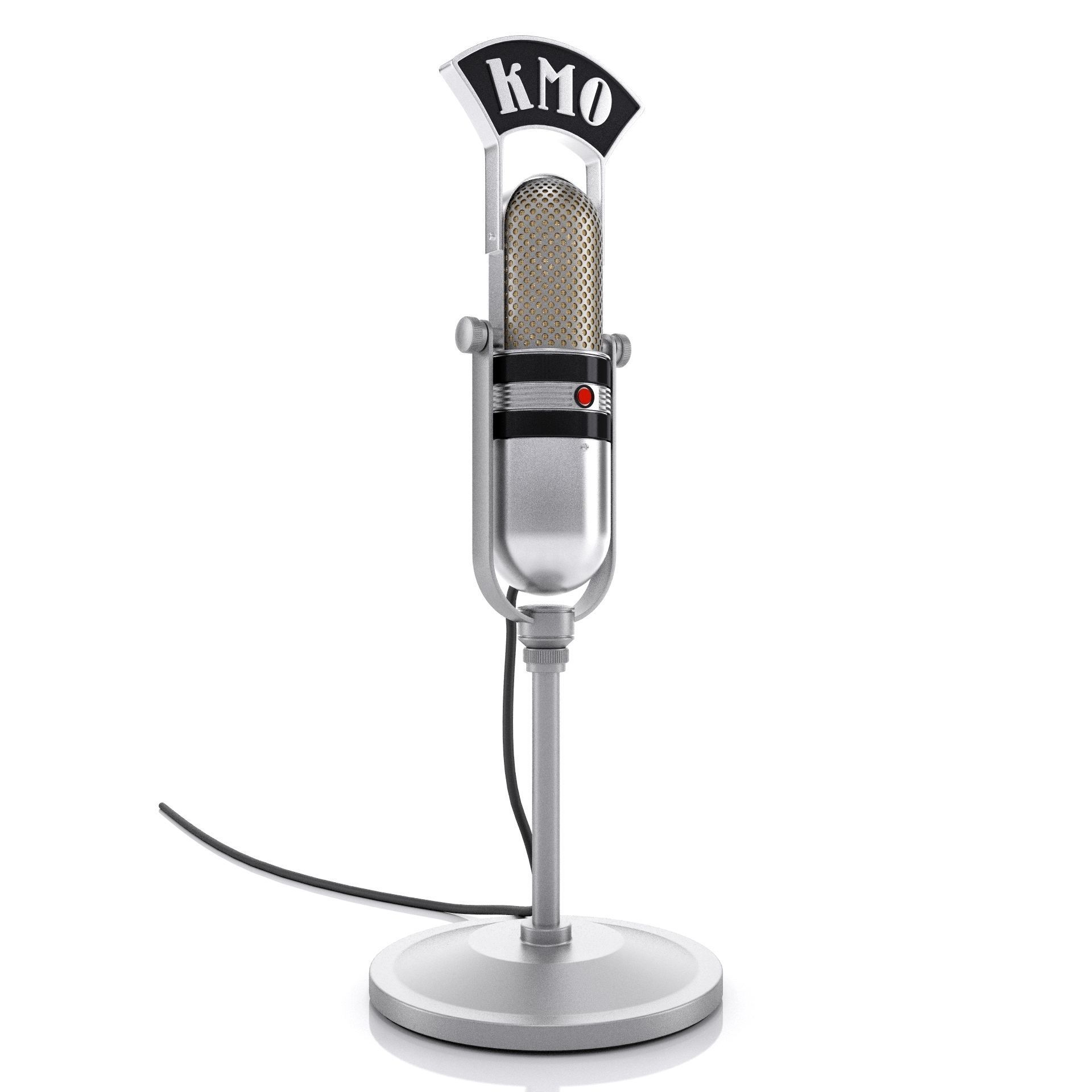 Microphone KMO Vintage 3D model_2