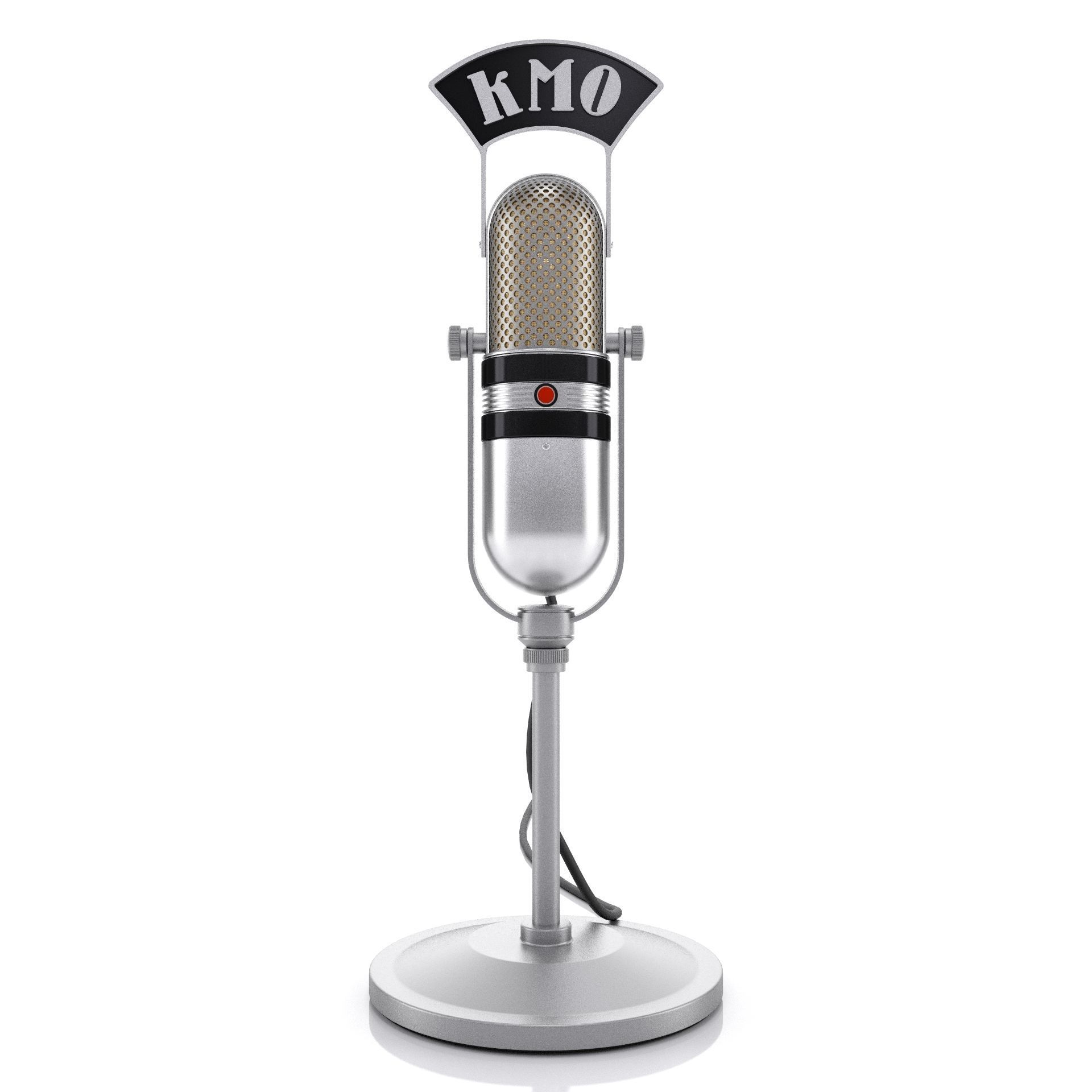 Microphone KMO Vintage 3D model_4
