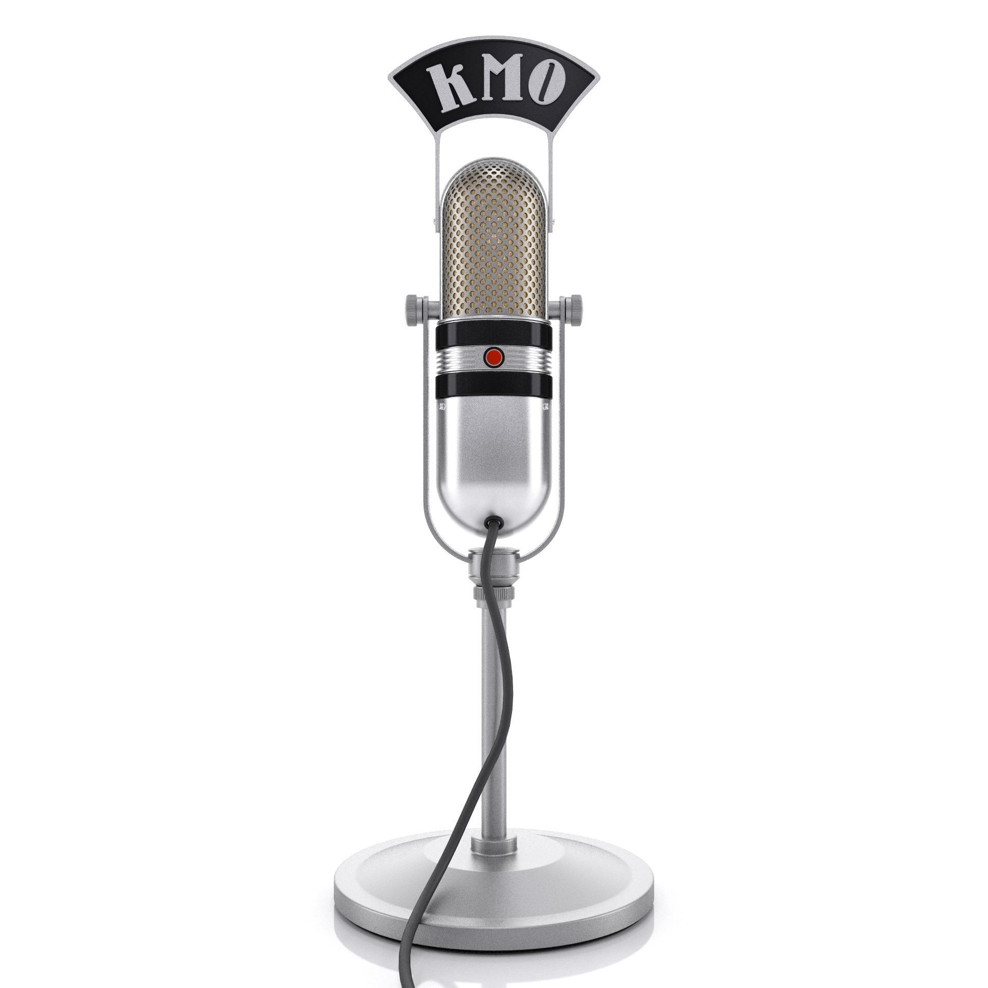 Microphone KMO Vintage 3D model_7