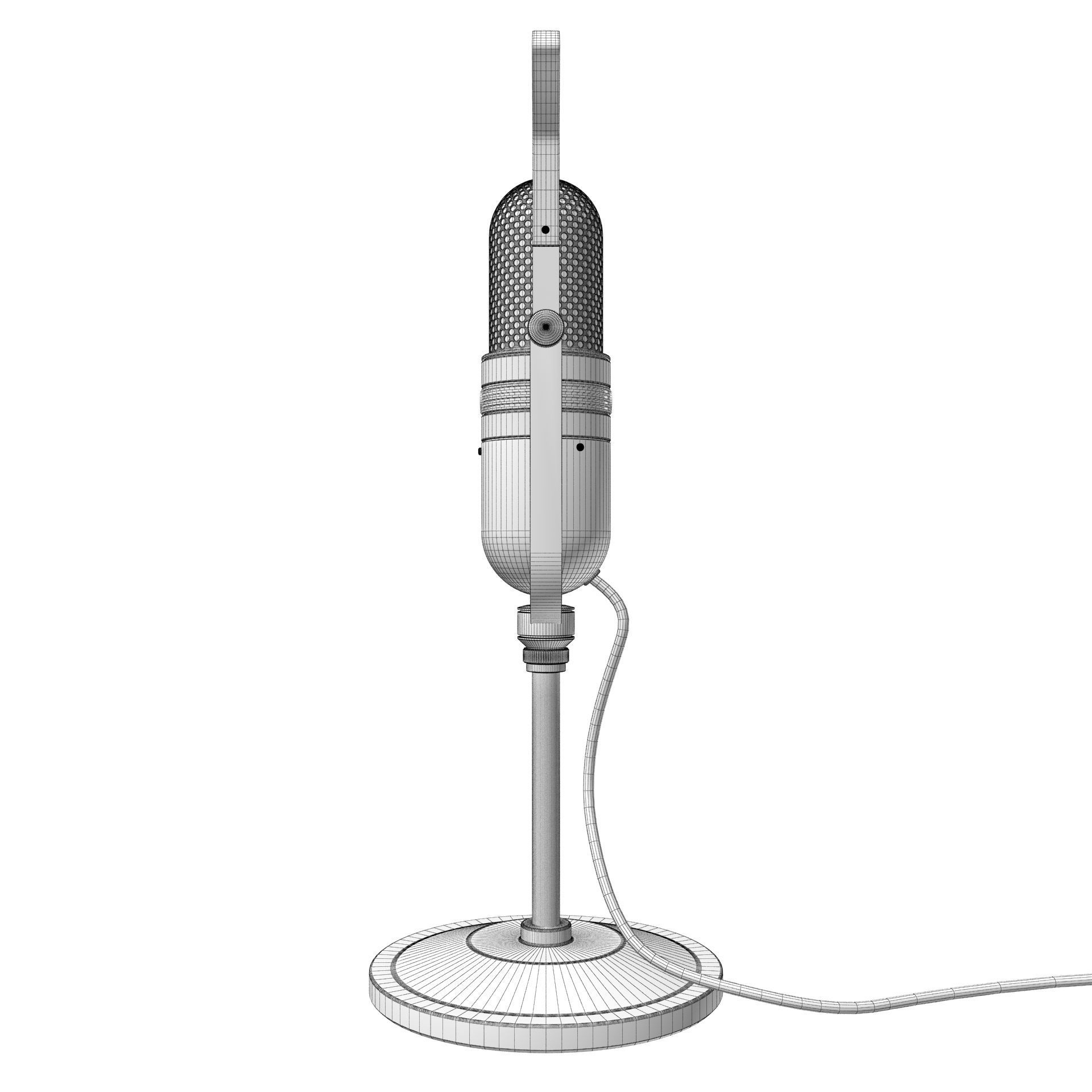 Microphone KMO Vintage 3D model_16