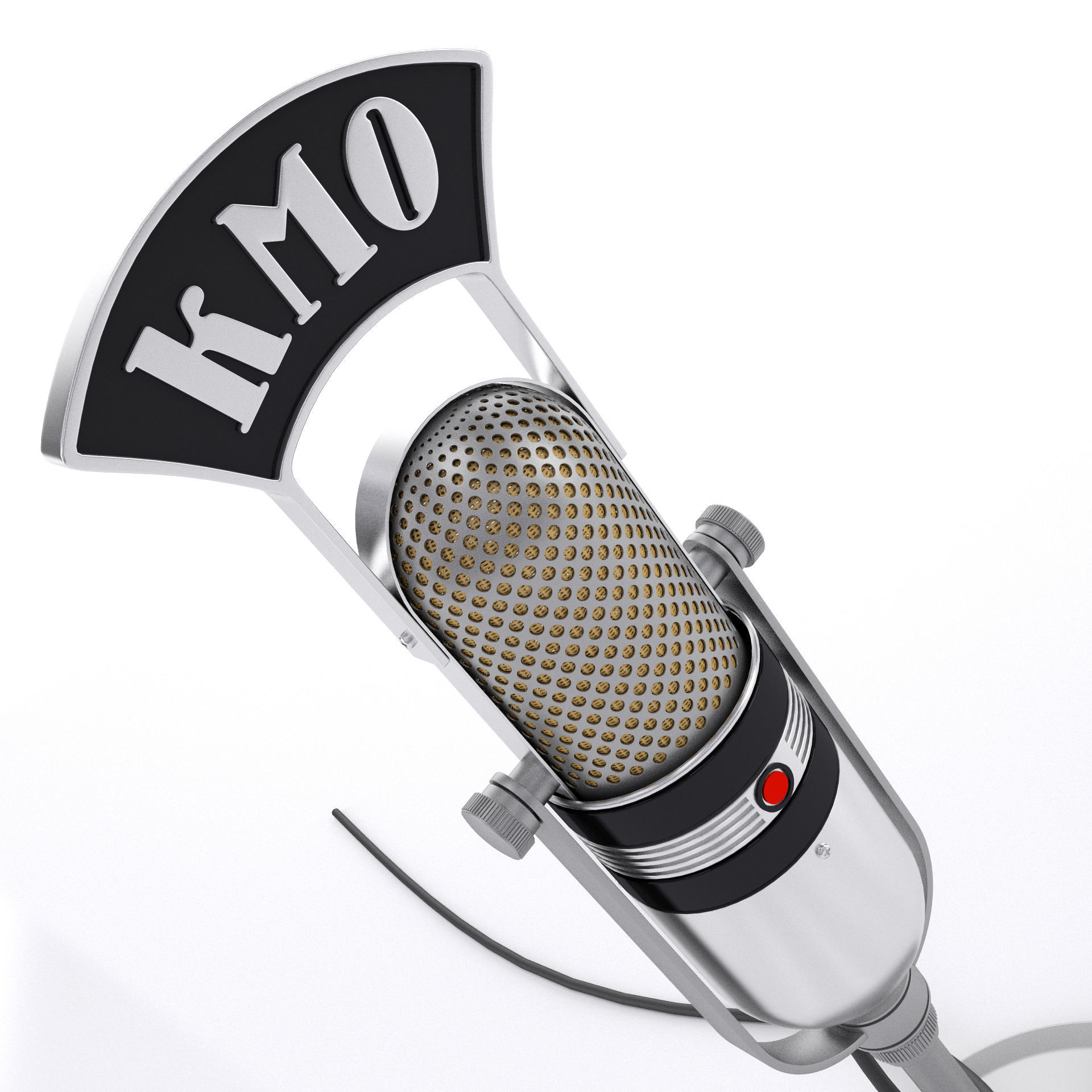Microphone KMO Vintage 3D model_1