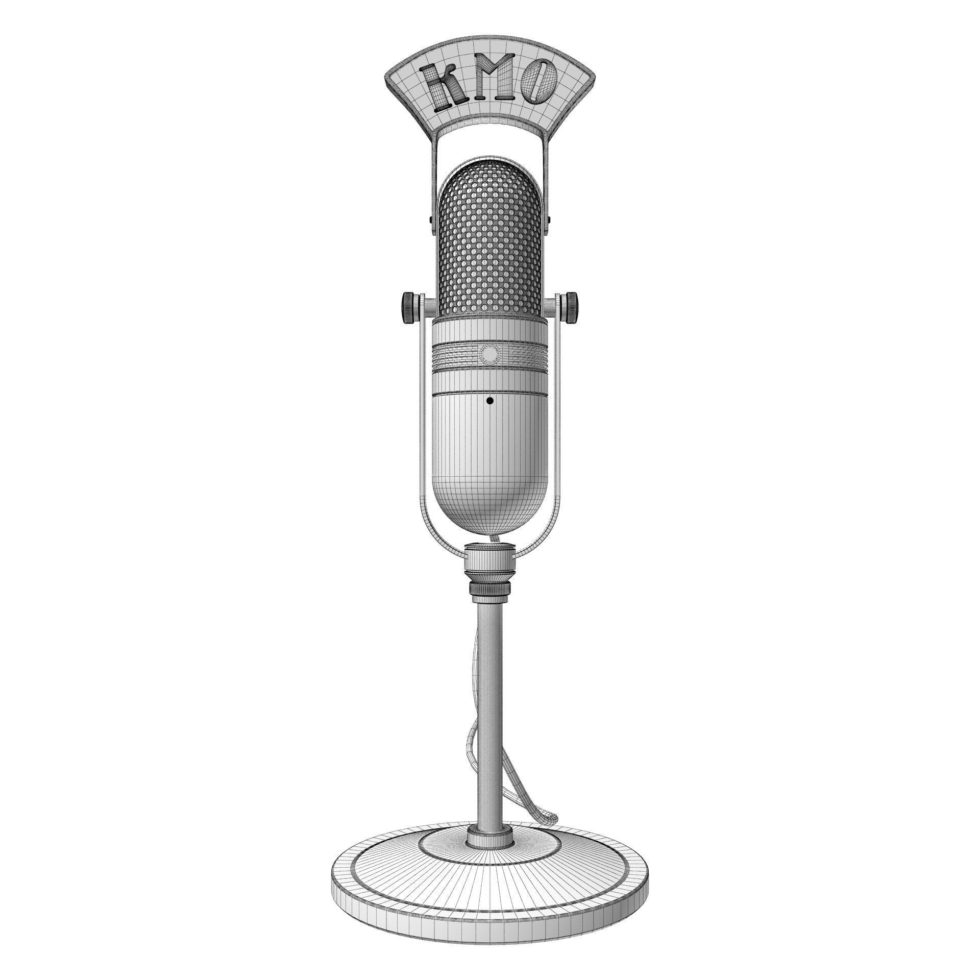 Microphone KMO Vintage 3D model_14
