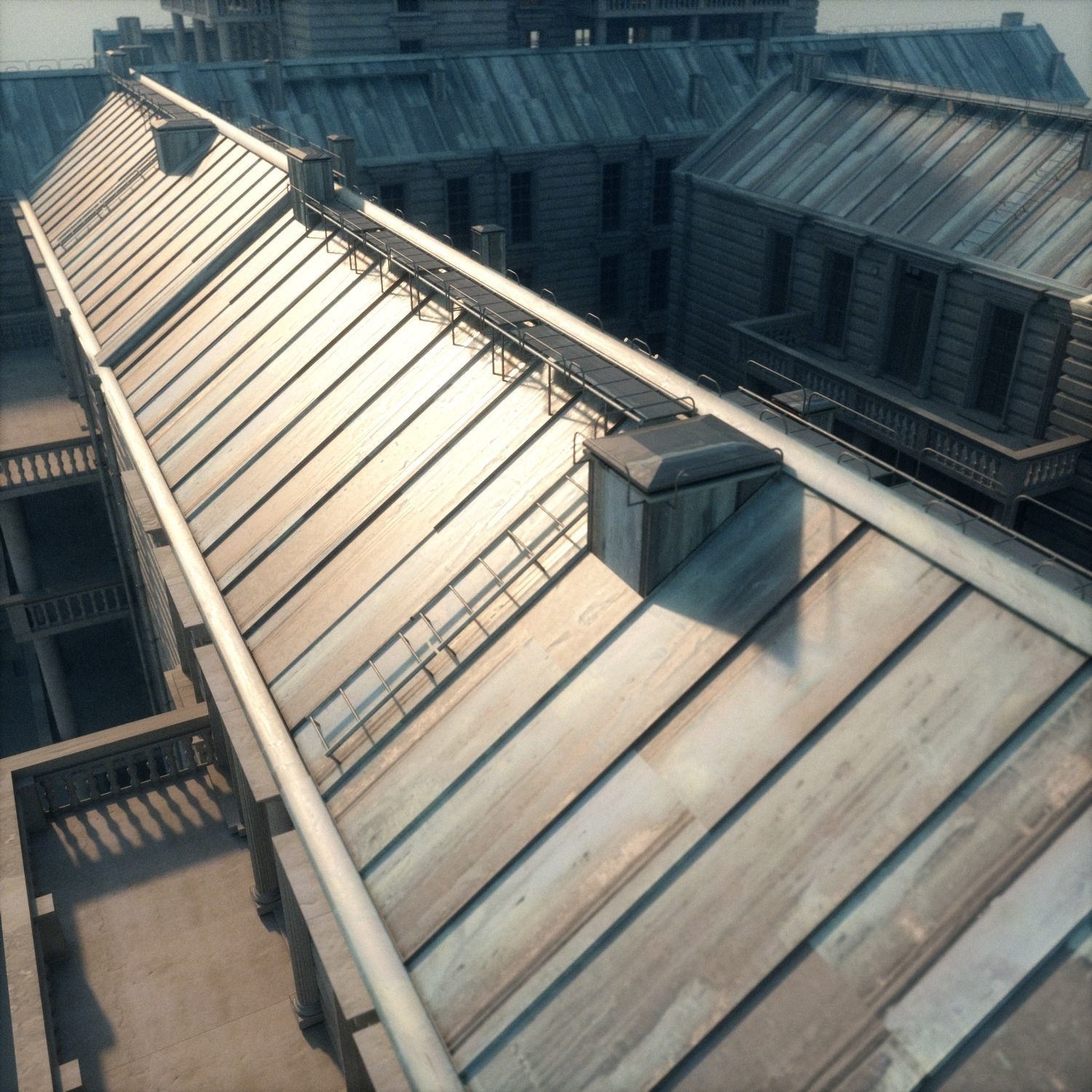 Old appartment building 1700s C 3D model_5