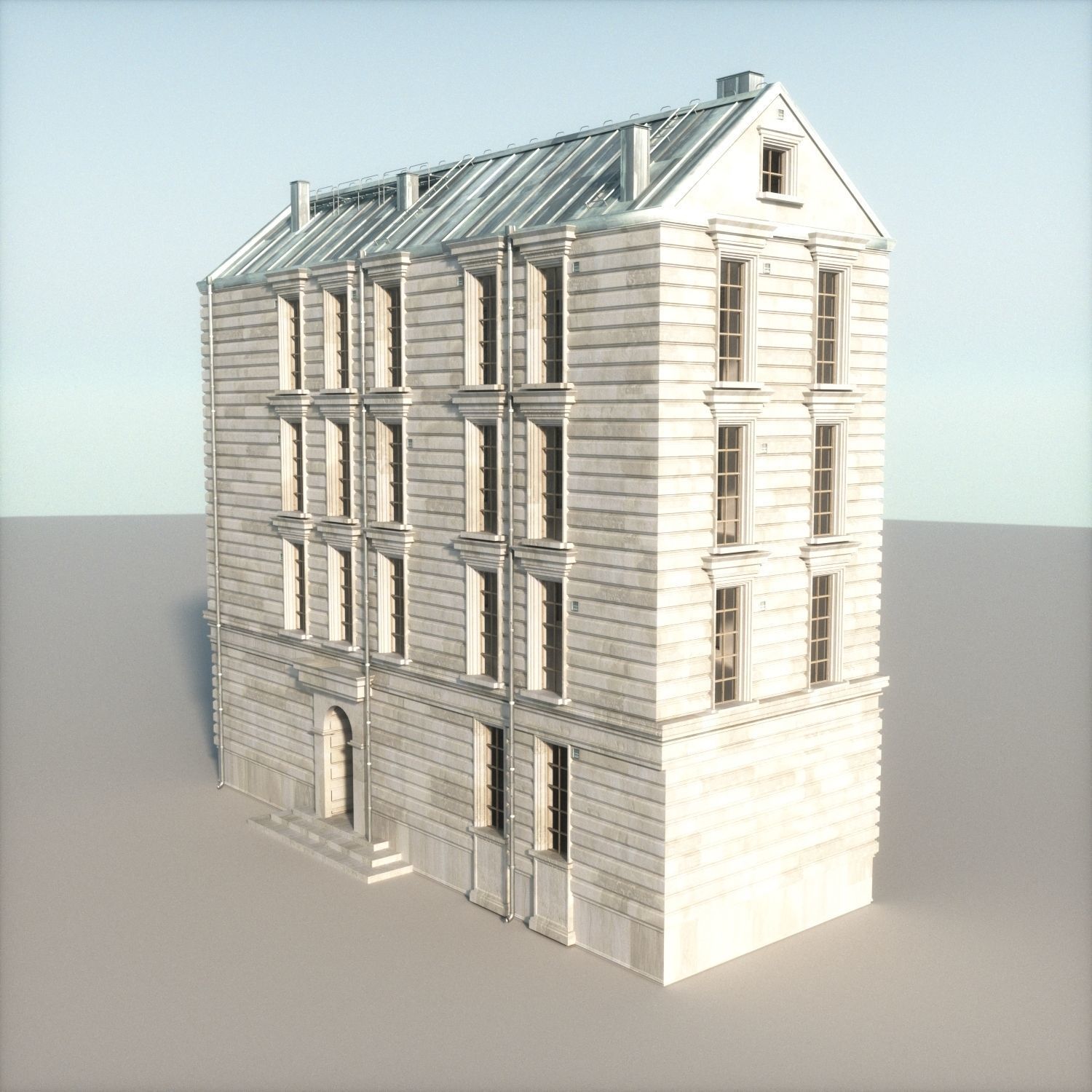 Old appartment building 1700s C 3D model_9