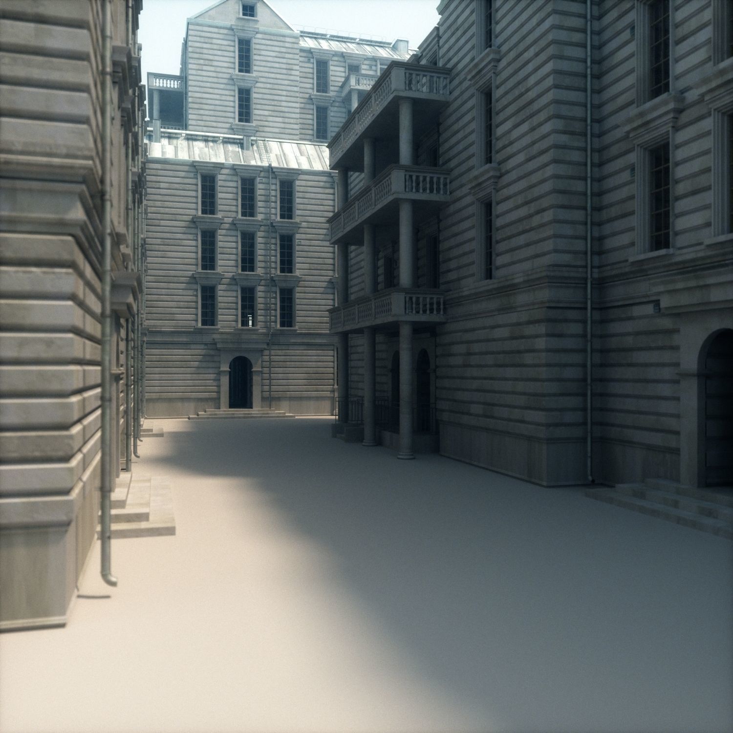 Old appartment building 1700s C 3D model_1