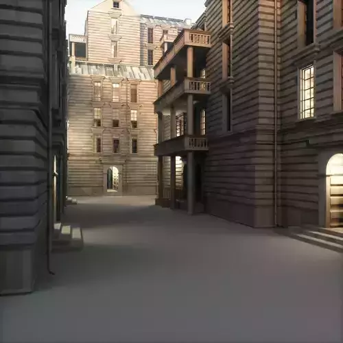 Old appartment building 1700s C 3D model