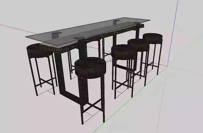 Bar dining table set
