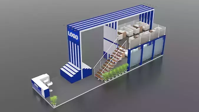 Exhibition Mezzanine Stall 15 x 4 meter 