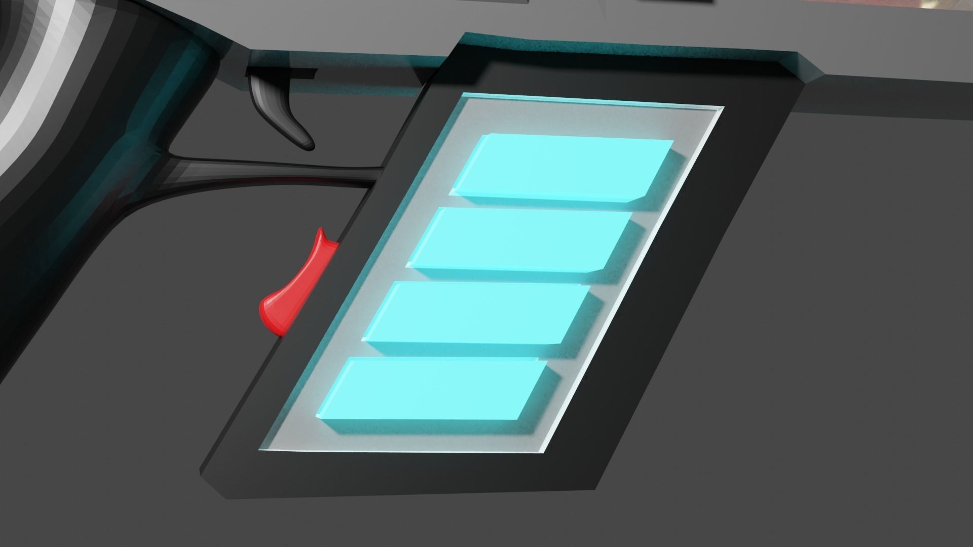 Space Gun Blender 3D model_4