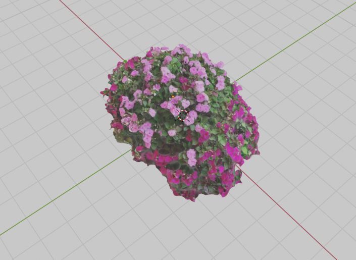 Pink flowers - scanned 3D model_2