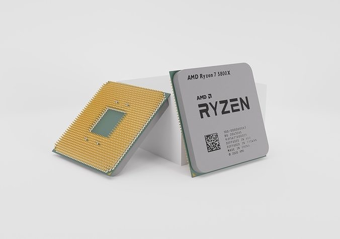 AMD Ryzen 7 5800X 3D model