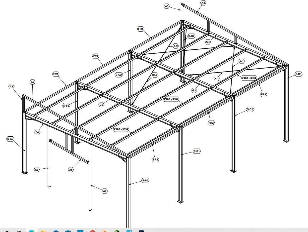 Garage technical space 3D model_4